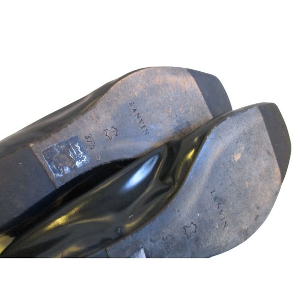 Lanvin Black River 2007 Ballet Flats Patent Leather Slip On Shoes - Picture 8 of 8